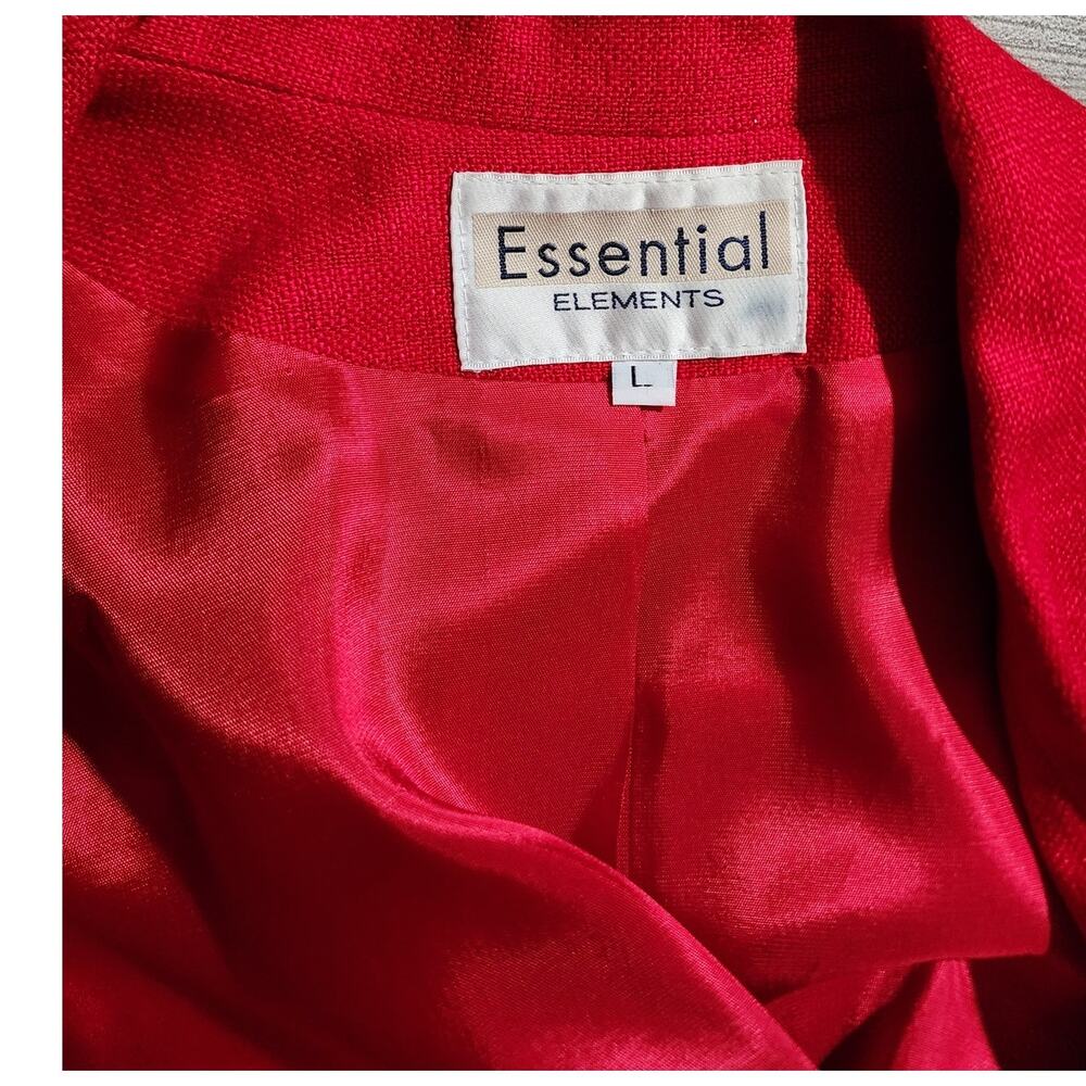 Essential Elements Vintage Single Button Red Chri… - image 6